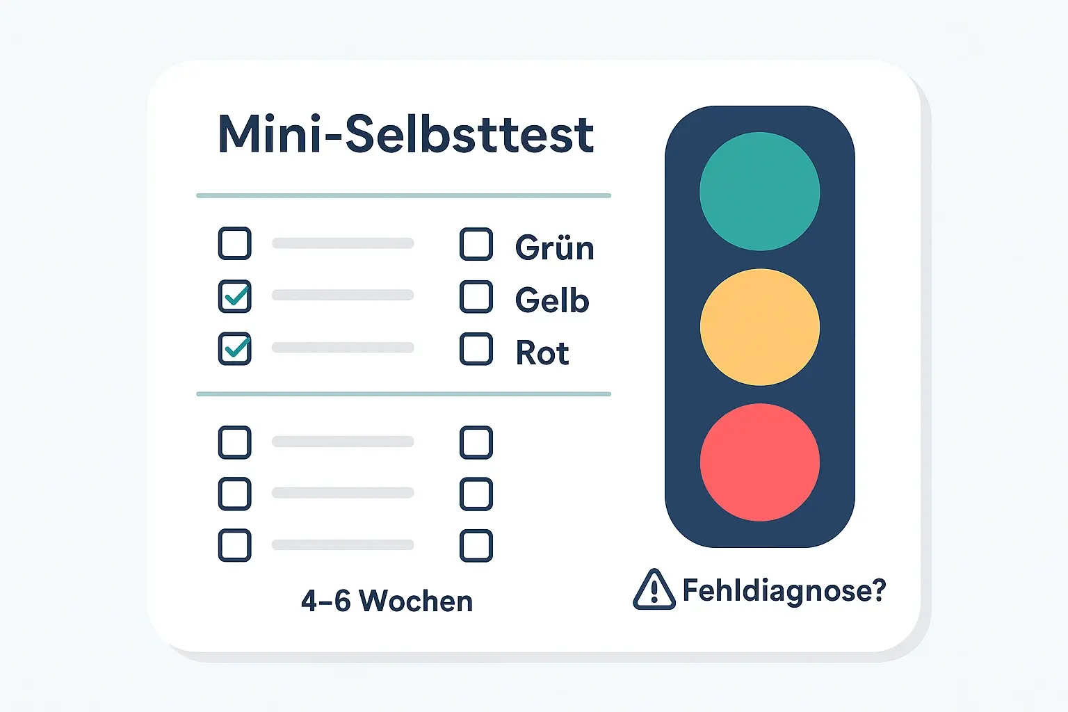 Auswertung: Ampelsystem zum Selbsttest